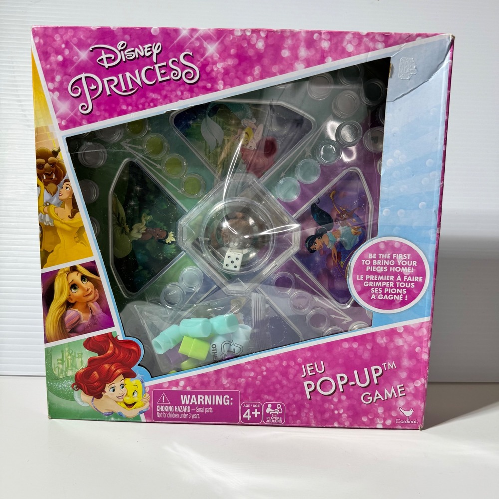 Disney Princess Pop Up Game Cardinal Kids Board Game Ariel Belle Tiana Rapunzel